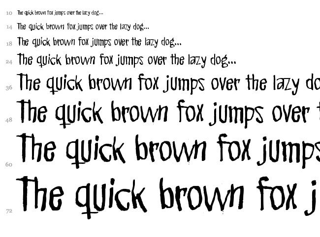 Pink Kangaroo font waterfall